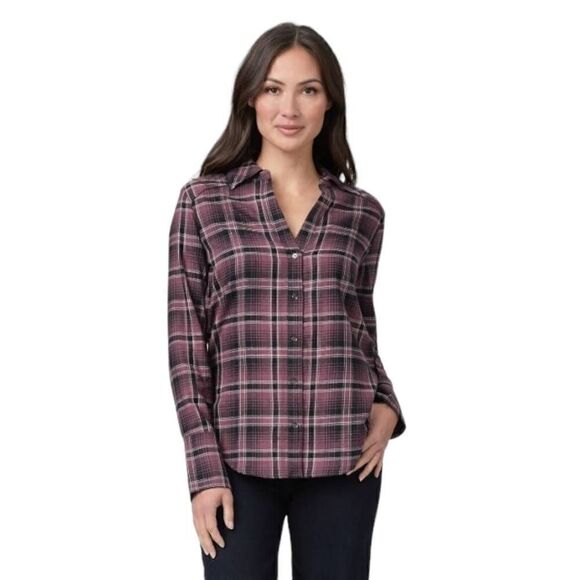 Paige Davlyn Plaid Button Down Womens SZ M Lightweight - Picture 1 of 7